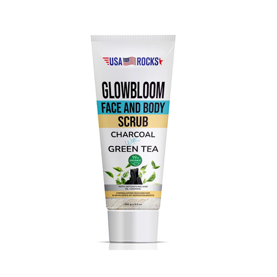 Face and Body Scrub- Charcoal and Green Tea